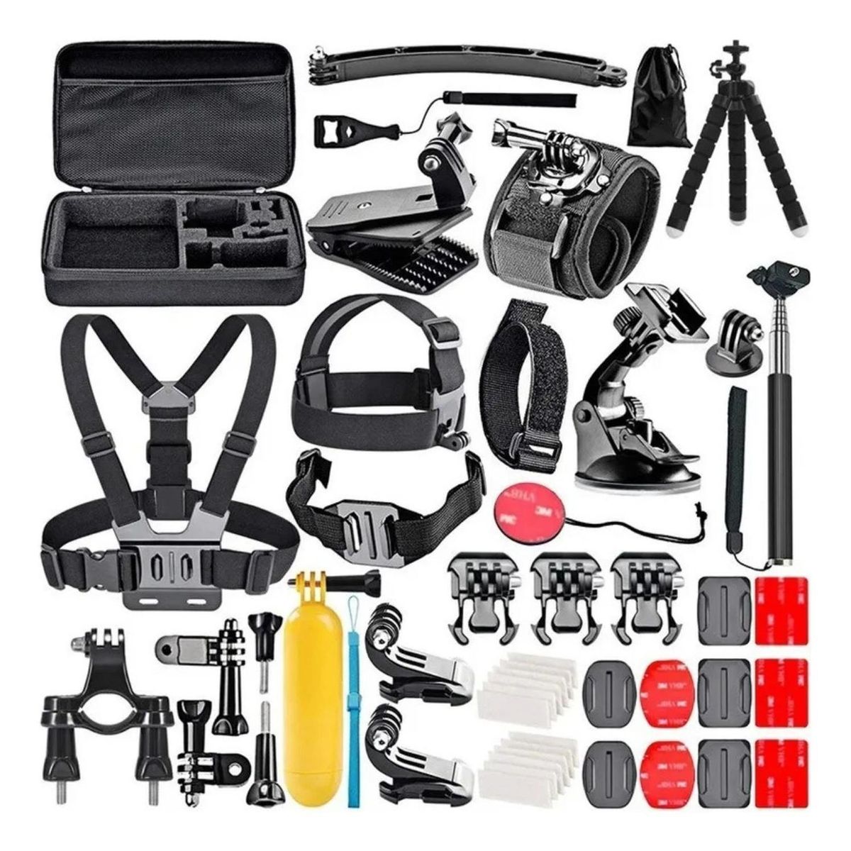 IMPORTCLICK - Kit 40 Accesorios Cámara Deportiva GoPro Estuche