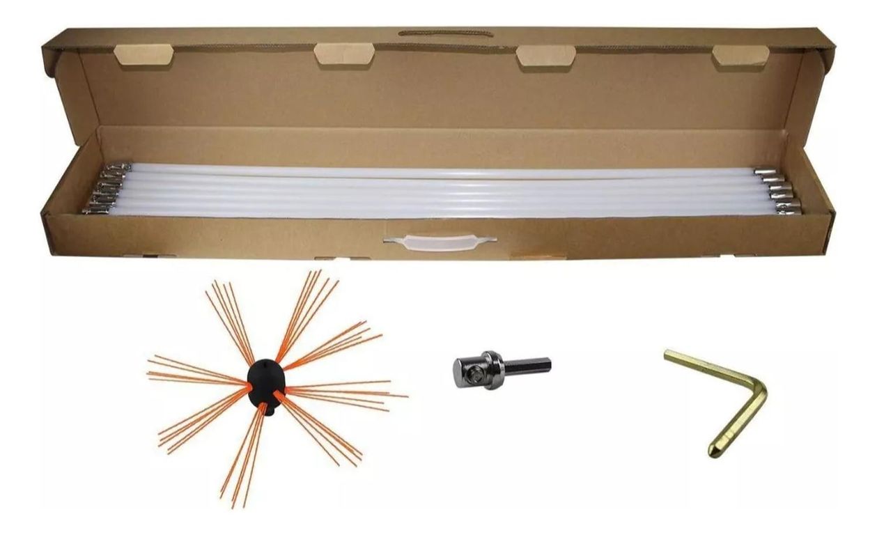IMPORTCLICK Kit Limpiador Chimeneas Combustión Lenta 8 M