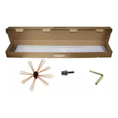 IMPORTCLICK - Kit Limpiador Chimeneas Combustión Lenta 8 M