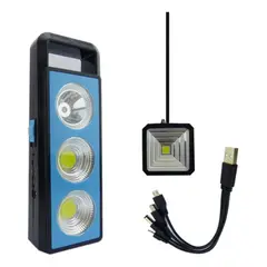 IMPORTCLICK - Kit Solar Portátil Accesorios Recargable