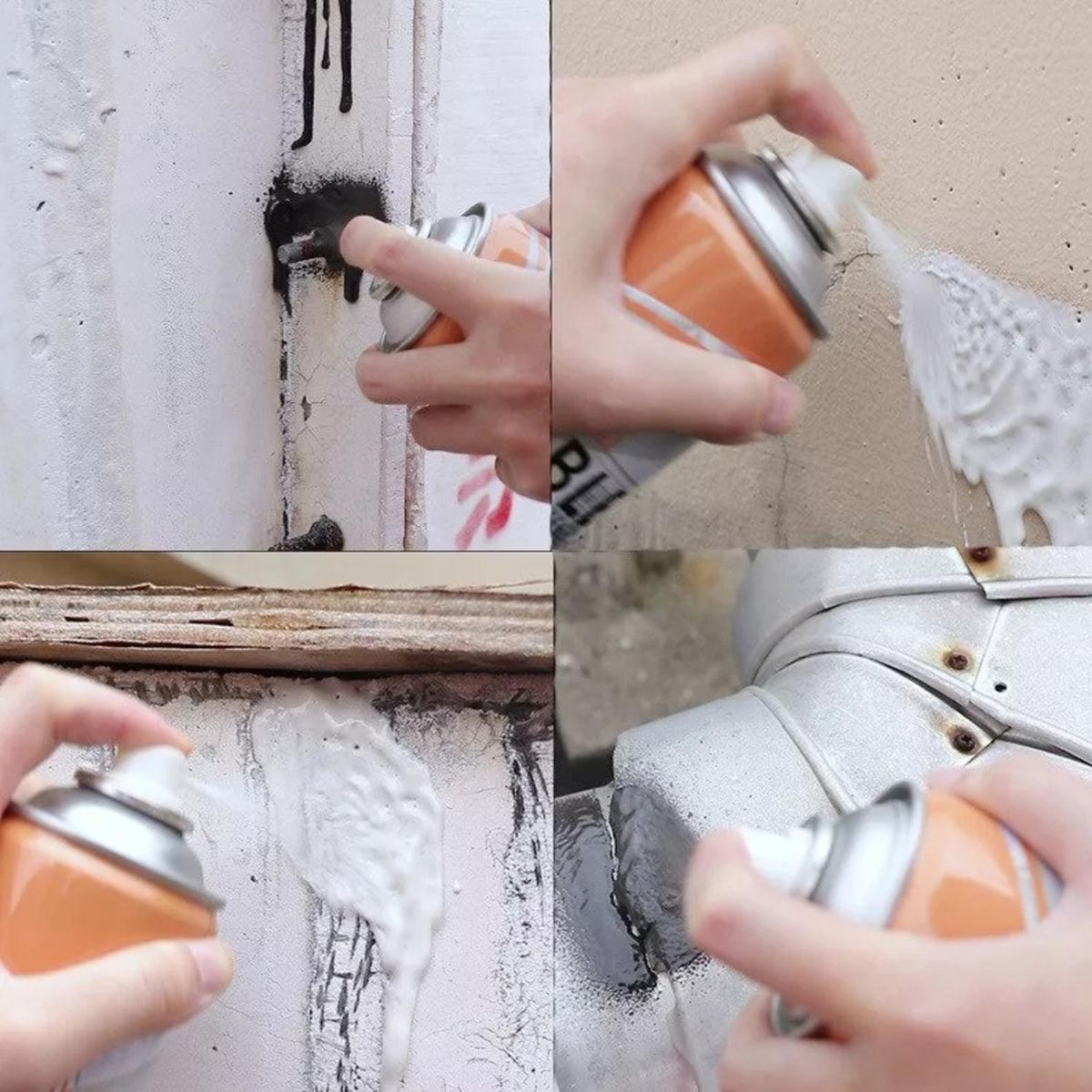 IMPORTCLICK - Sellador Instantáneo Fuga Agua Techo Tubería Aerosol 700 ML Gris