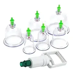 IMPORTCLICK - Kit 6 Ventosas China Anti Celulitis Dolor Masajeador Estético