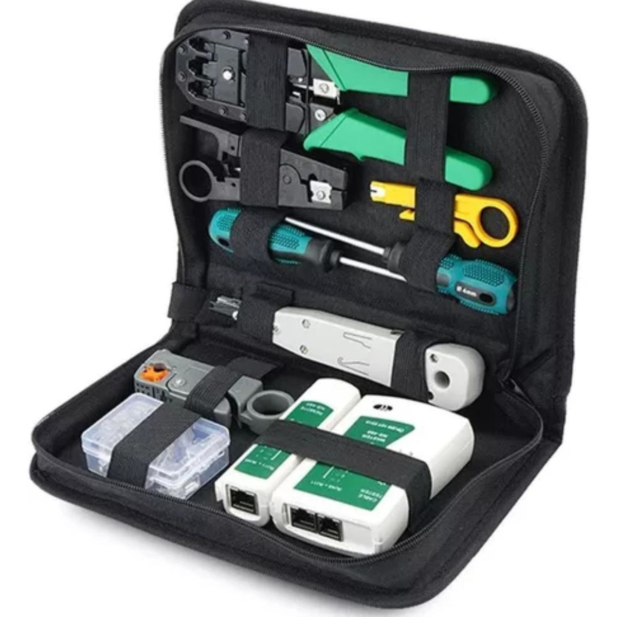 IMPORTCLICK - Kit Herramientas Redes Crimpeadora Pelacables