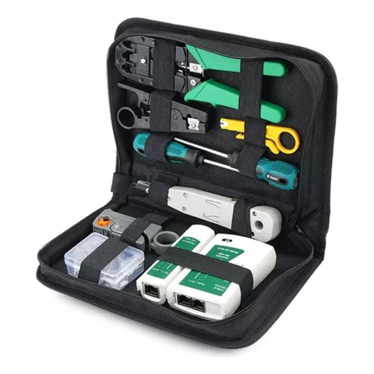 IMPORTCLICK - Kit Herramientas Redes Crimpeadora Pelacables