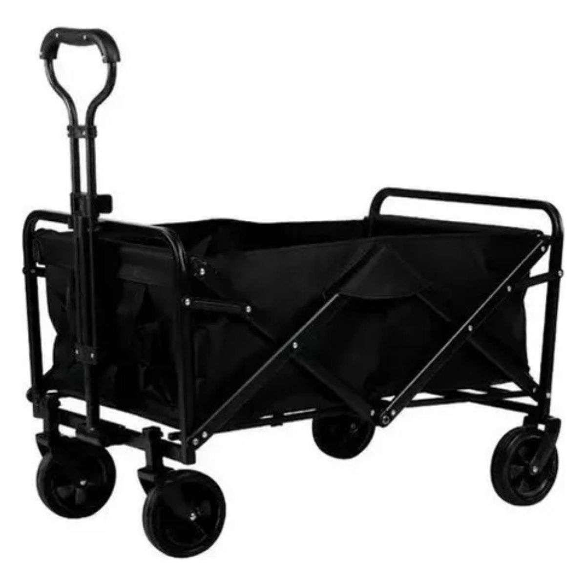 IMPORTCLICK - Carrito Compras Plegable Camping Pro Max Negro