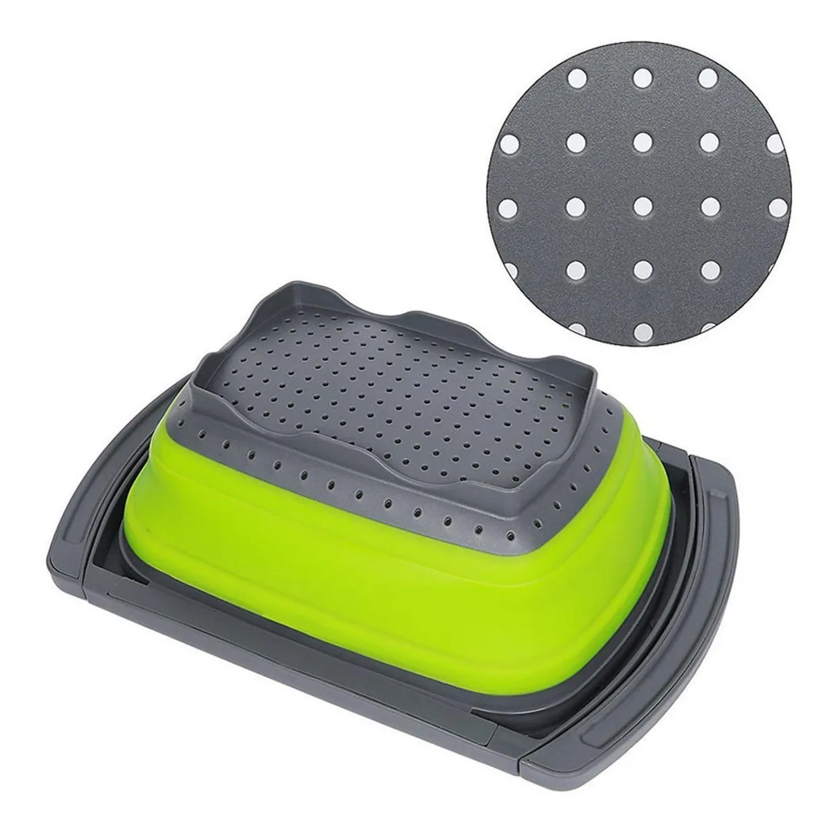 IMPORTCLICK - Pack 2 Coladores Escurridor Rectangular 30 CM Cocina