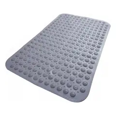 IMPORTCLICK - Tapete Alfombra Goma Antideslizante Piso Ducha Baño Gris