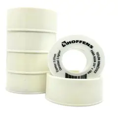 HOFFENS - Pack 5 Cintas Teflon Tres Cuartos X10 Metros Sello Total Agua