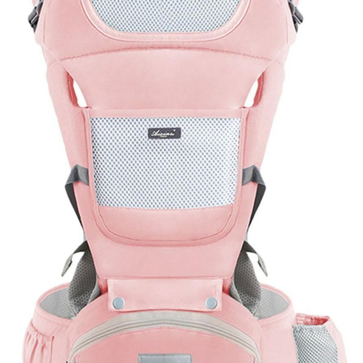 IMPORTCLICK - Mochila Porta Bebes Ergonómica Asiento Multifuncional 6 En 1 Rosado