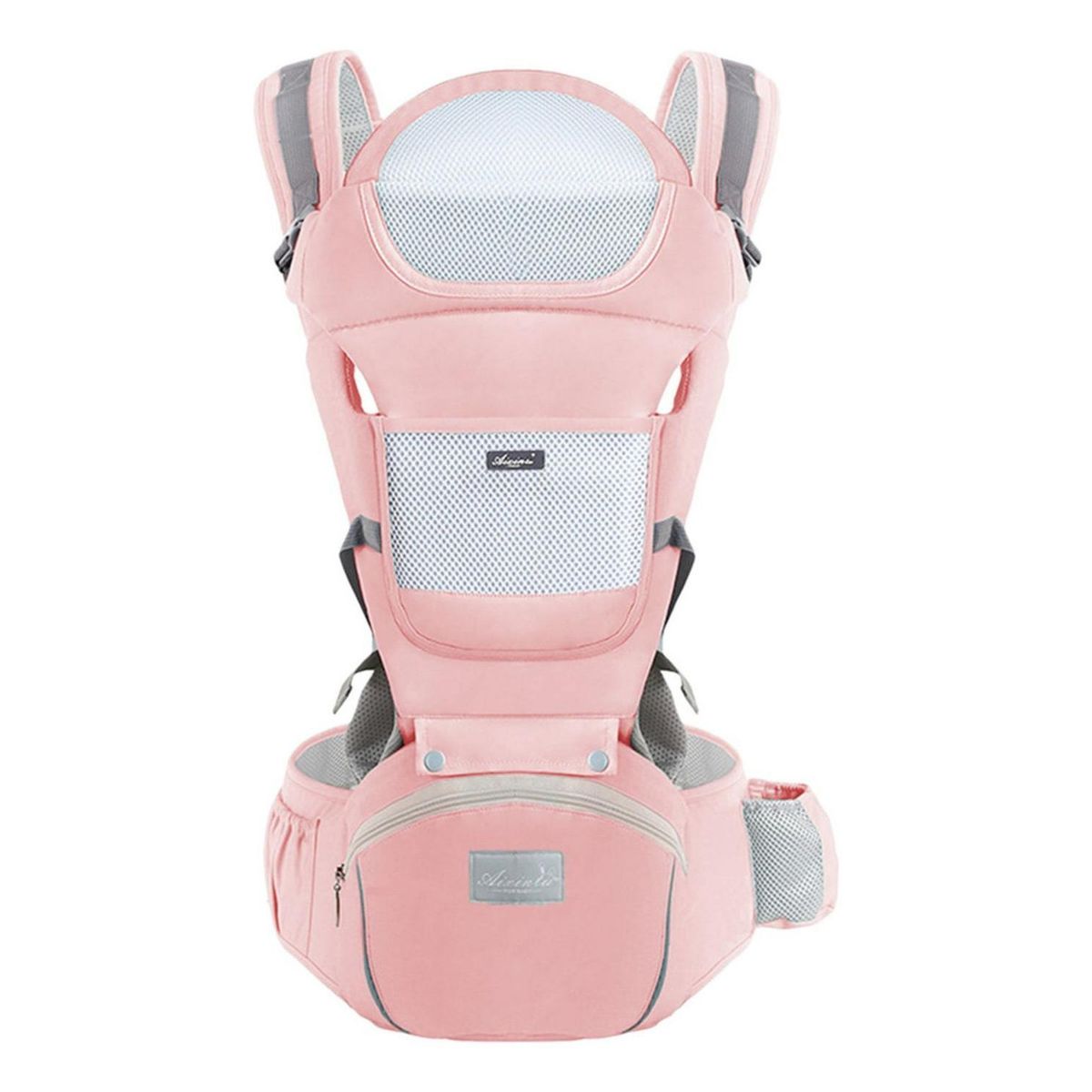 IMPORTCLICK - Mochila Porta Bebes Ergonómica Asiento Multifuncional 6 En 1 Rosado