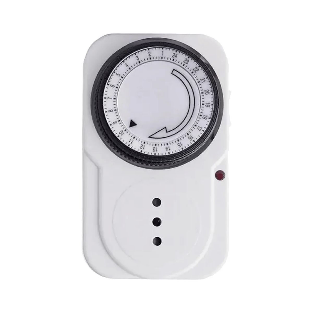 IMPORTCLICK - Temporizador Analógico 24 Horas 2200 Watt Blanco