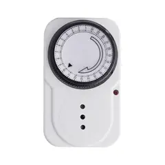 IMPORTCLICK - Temporizador Analógico 24 Horas 2200 Watt Blanco
