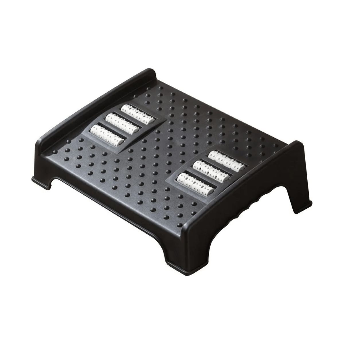 IMPORTCLICK - Masajeador Apoya Pies 6 Rodillo Ajustable 12x32x24 CM Negro