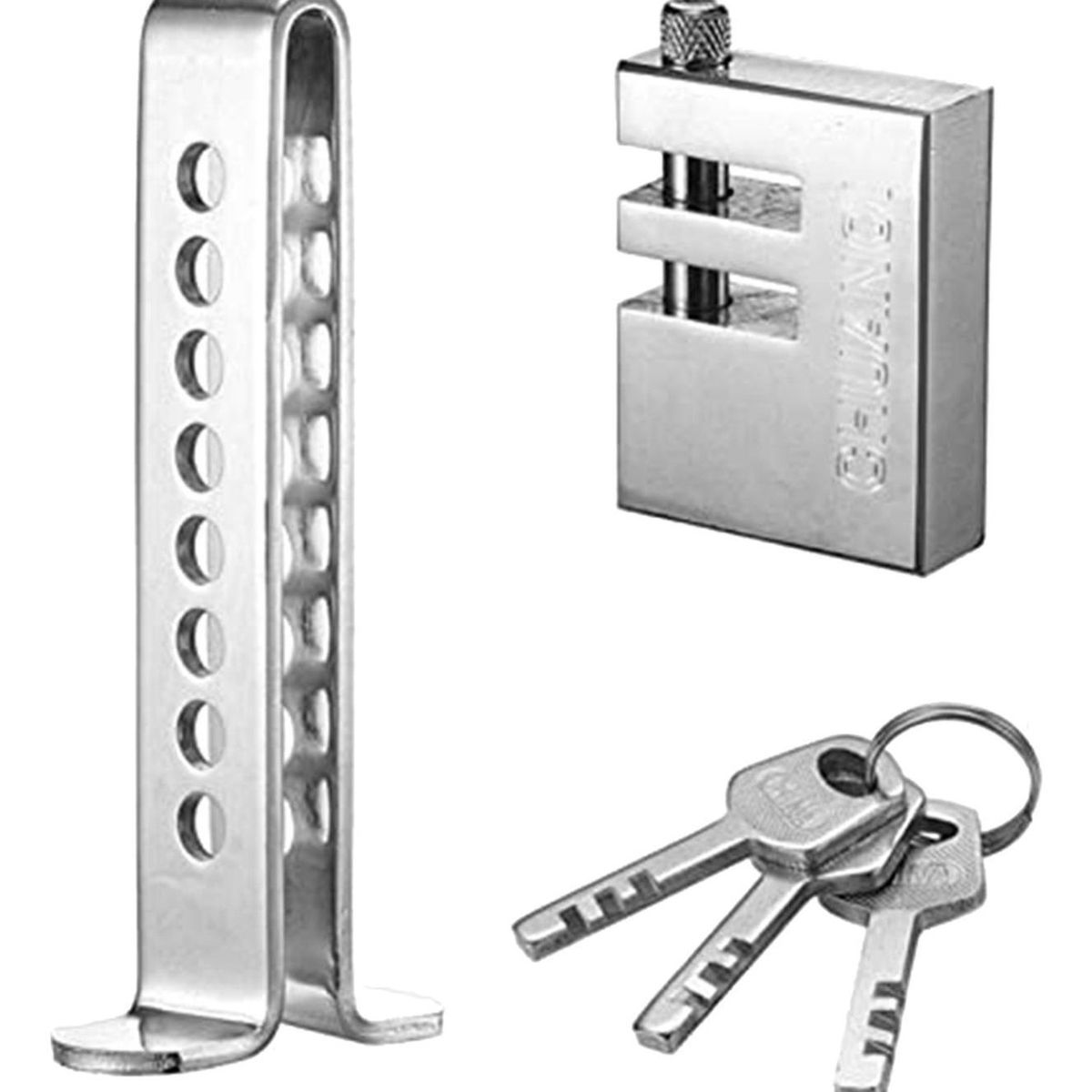 IMPORTCLICK - Traba Pedal + Candado Bicicleta Antirrobo Seguridad