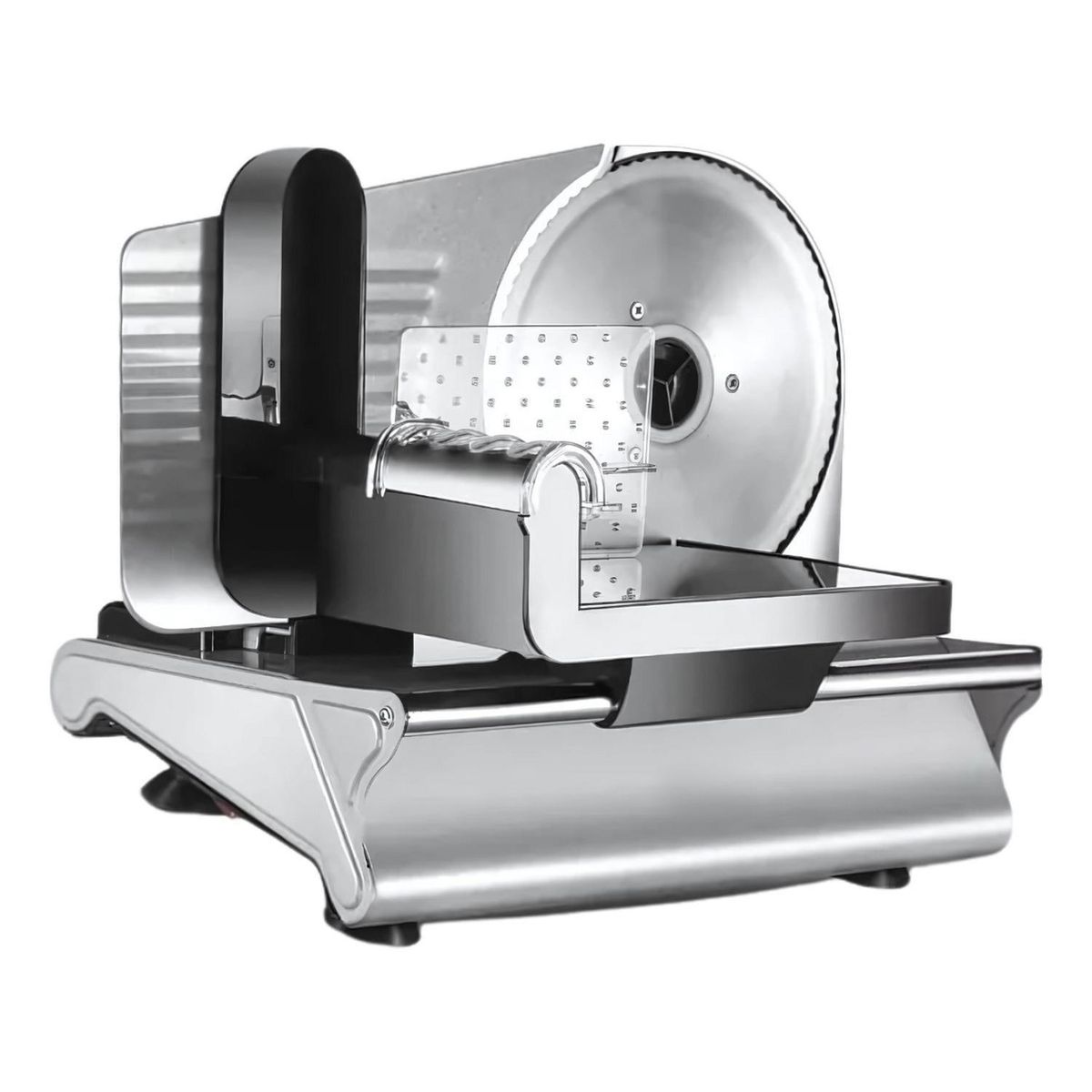 IMPORTCLICK - Cortadora Rebanadora Carne Fiambre Eléctrica Plata 200 W
