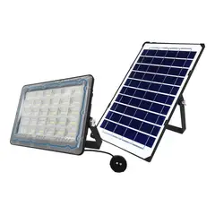 IMPORTCLICK - Foco LED 100 Watt IP66 Panel Solar Control Remoto