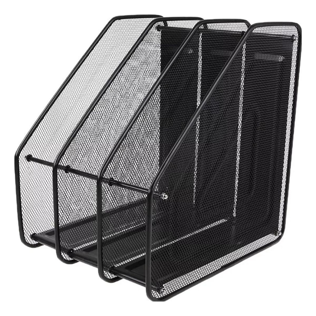 IMPORTCLICK - Organizador Libros Revistero Metal Escritorio 3 Niveles 31x24x29 CM