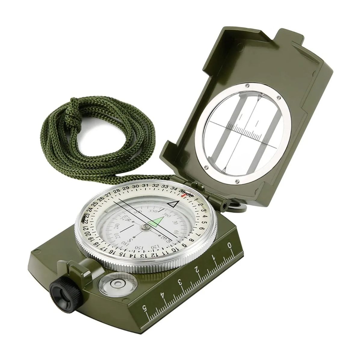 IMPORTCLICK - Brújula Militar Multifunción Inclinómetro Luminosa 8,5x6,3x2,5 CM