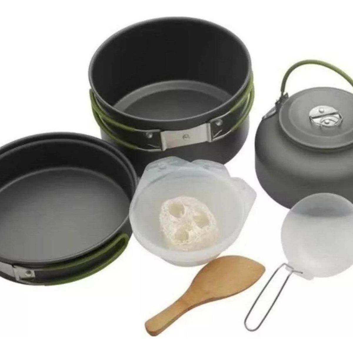 IMPORTCLICK - Kit Cocina Camping Ultra Ligero 8 Piezas Surtido