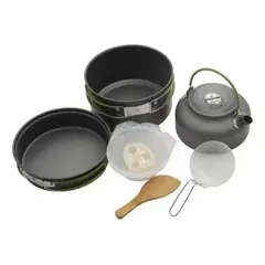 IMPORTCLICK - Kit Cocina Camping Ultra Ligero 8 Piezas Surtido