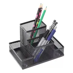 IMPORTCLICK - Organizador Canasto Lápices Metal Escritorio 10.5x15x11 CM