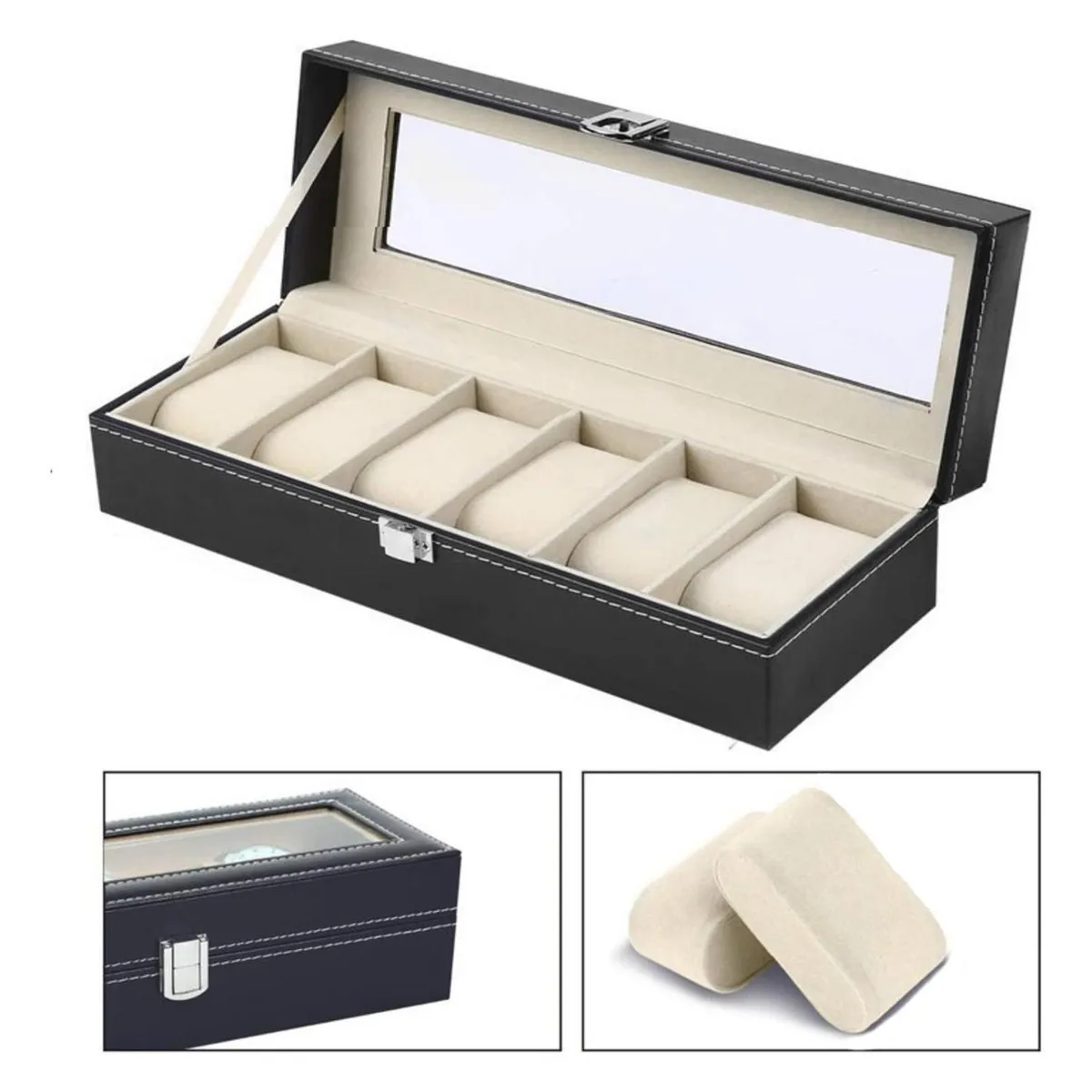IMPORTCLICK - Organizador Reloj Deluxe 6 Relojes