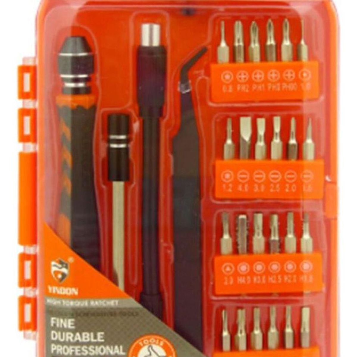 IMPORTCLICK - Desatornillador Practico 28 En 1 Multifunción Naranjo