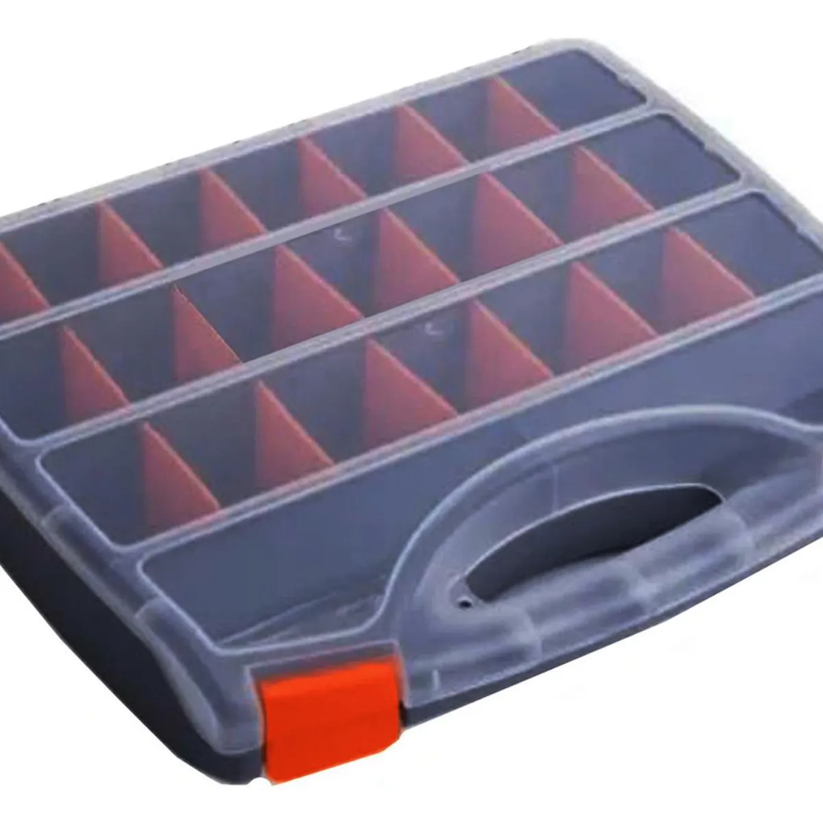 IMPORTCLICK - Caja Organizadora Ferretería Herramientas 15 Compartimientos Negra