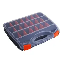 IMPORTCLICK - Caja Organizadora Ferretería Herramientas 15 Compartimientos Negra