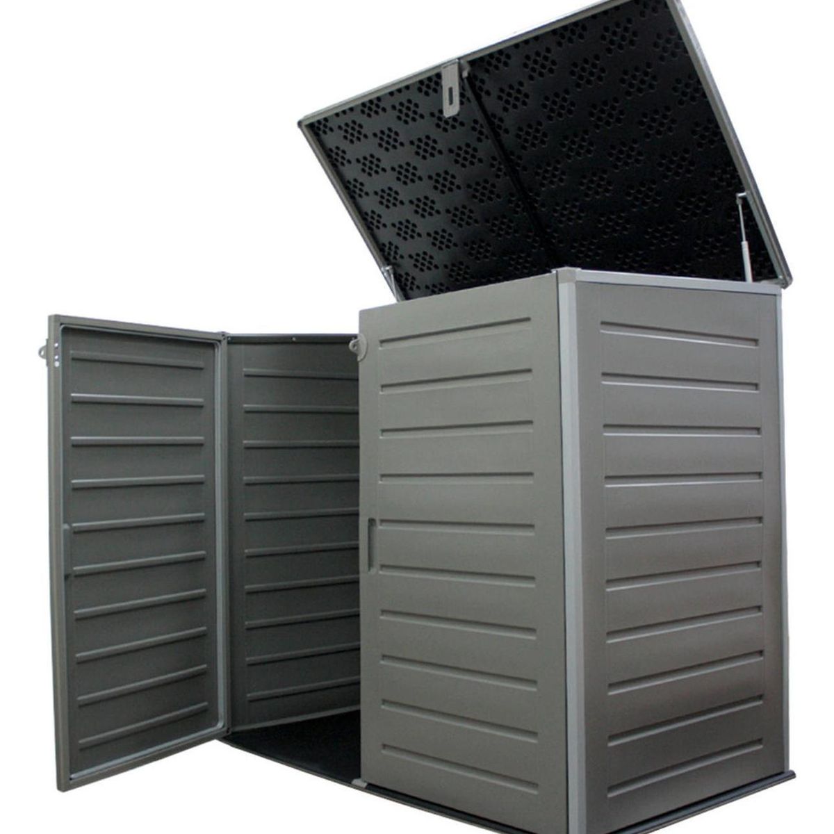 IMPORTCLICK - Bodega Baúl Multiuso Exterior Jardín 1170 LT Gris 82x140x125 CM