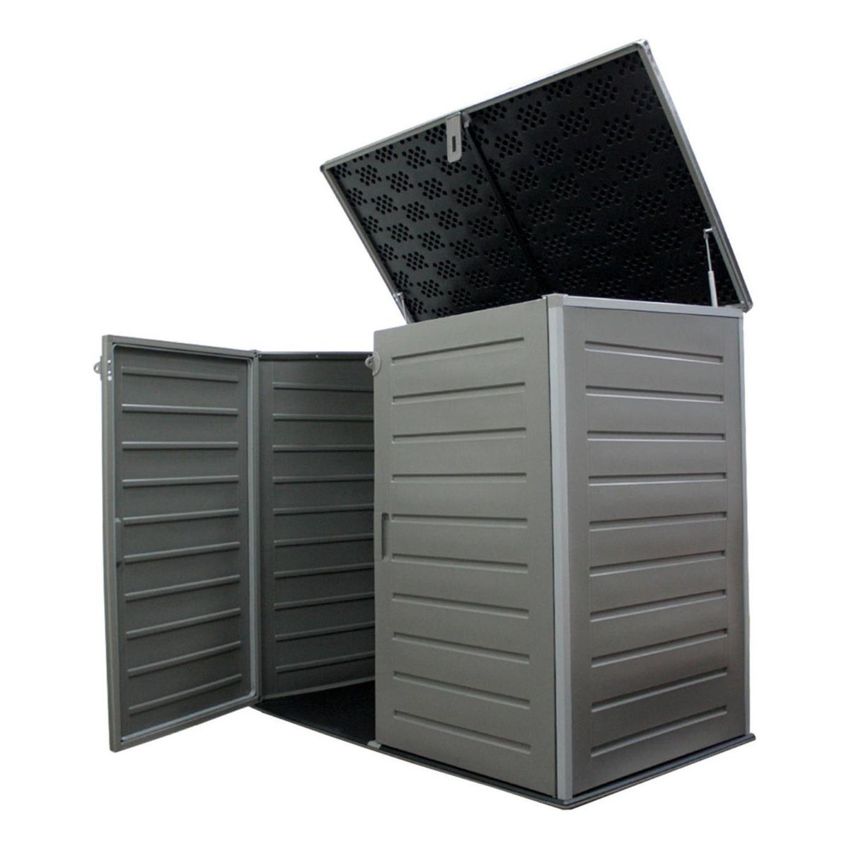 IMPORTCLICK - Bodega Baúl Multiuso Exterior Jardín 1170 LT Gris 82x140x125 CM