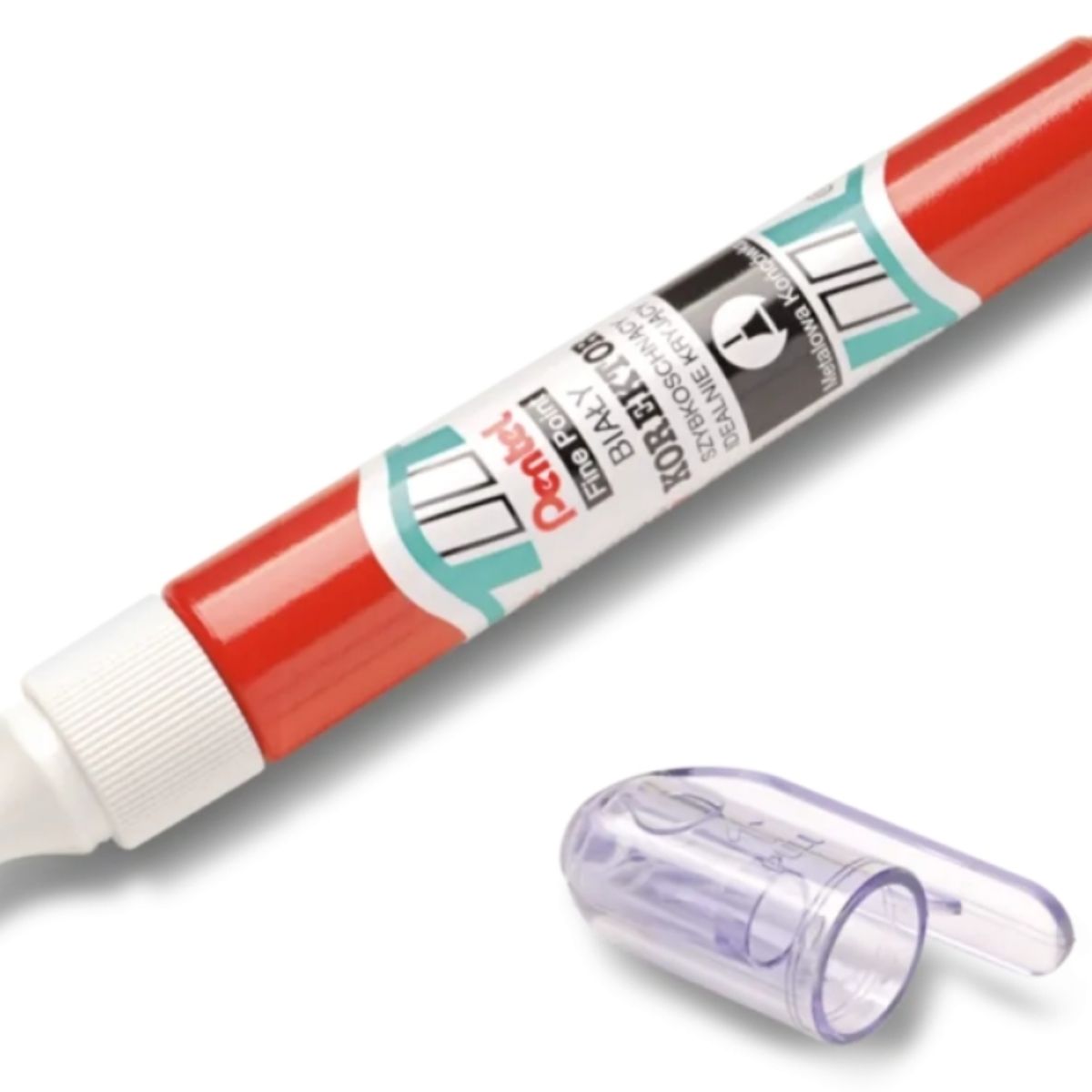 PENTEL - Corrector Pentel Lápiz 7ml Puntal Metálica PENTEL
