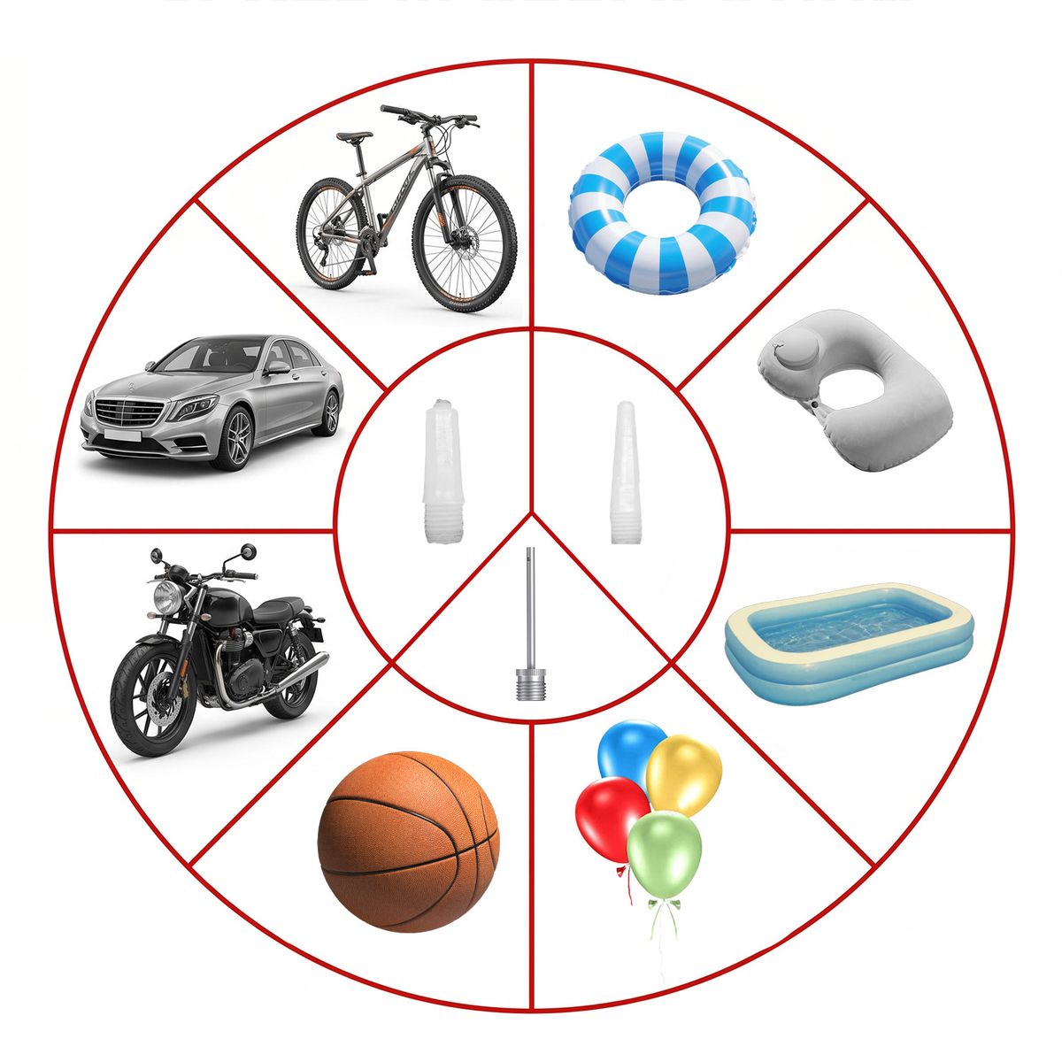 VIDITA - Bombin De Pie Con Manometro Portatil 160 PSI Bicicleta Balon Con Boquilla Incluida Alta Precision