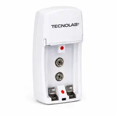 TECNOLAB - Cargador Pilas AA - AAA - 9V LED Carga Inteligente - SC