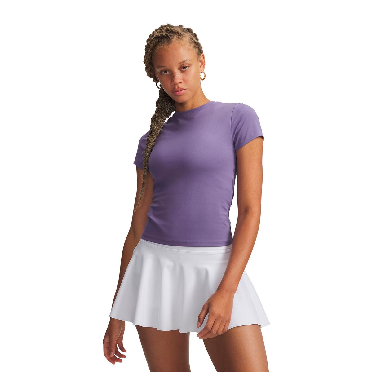 UNDER ARMOUR - Polera M/C UA Motion Fitted Morado Mujer UNDER ARMOUR