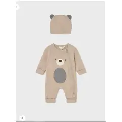 MAYORAL - Enterito largo con gorro soft