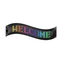 IMPORTCLICK - Letrero Luz LED Matrix Flexible 59,5x12 CM 10 Watt Negro