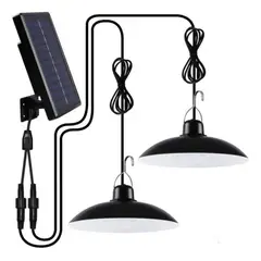 IMPORTCLICK - Pack 2 Lámparas LED Solar Colgante 240 Watt 120º Control
