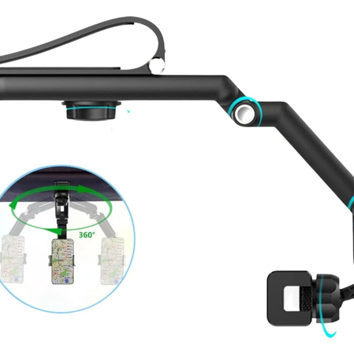IMPORTCLICK - Soporte Celular Brazo Parasol Automóvil