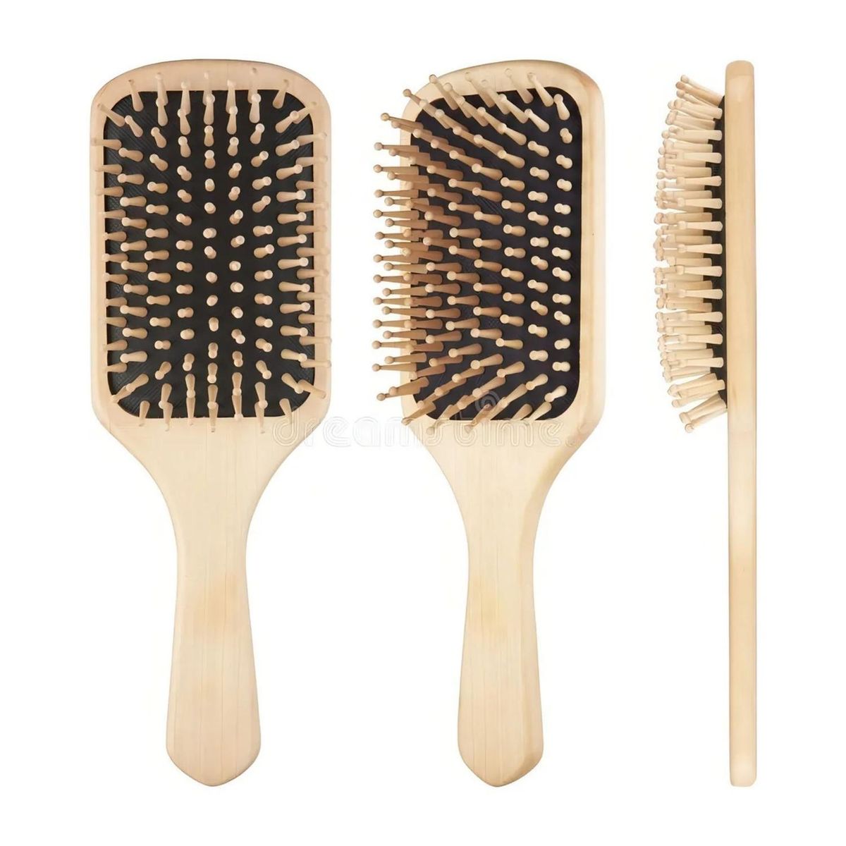 IMPORTCLICK - Cepillo Cabello Ecológico Masajeador Bambú