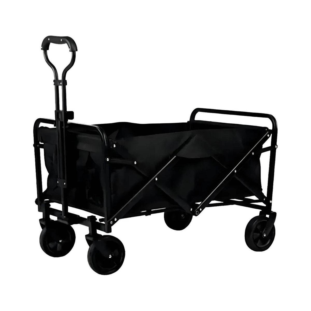 IMPORTCLICK - Carrito Plegable Compras Camping 100 KG Negro