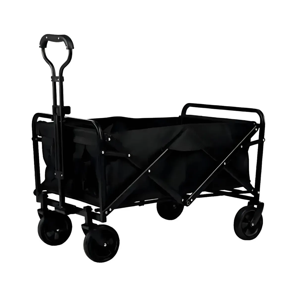 IMPORTCLICK - Carrito Plegable Compras Camping 100 KG Negro