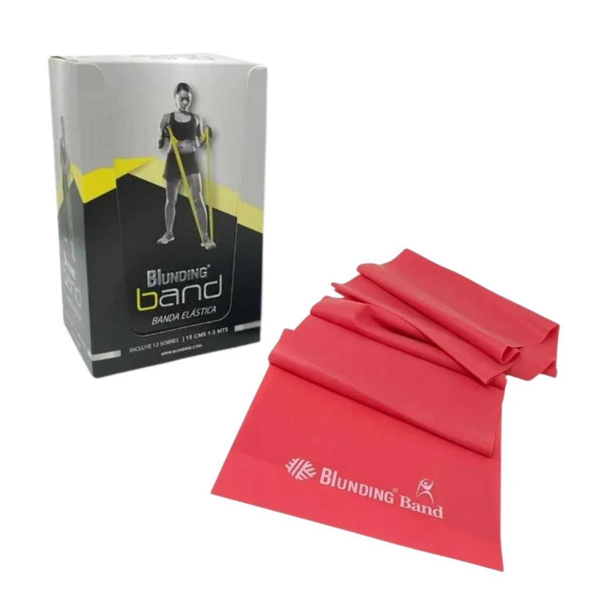 IMPORTCLICK - Banda Elástica Yoga Pilates Ejercicio 1,5 MTS Rojo
