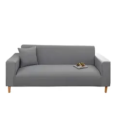IMPORTCLICK - Funda Protectora Sillón Sofá Tela Elasticada 1 Cuerpo 140 CM Plomo