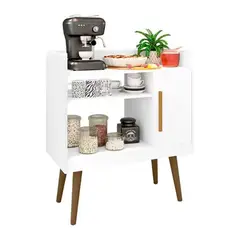 IMPORTCLICK - Estante Preparador Café 3 Niveles 71x80x36 cm Blanco