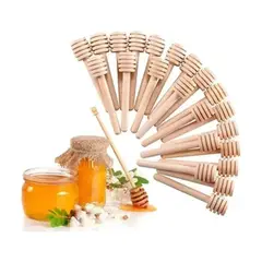 IMPORTCLICK - Pack 30 Cucharas Maderas Miel Agitador 10x2 CM Bambú