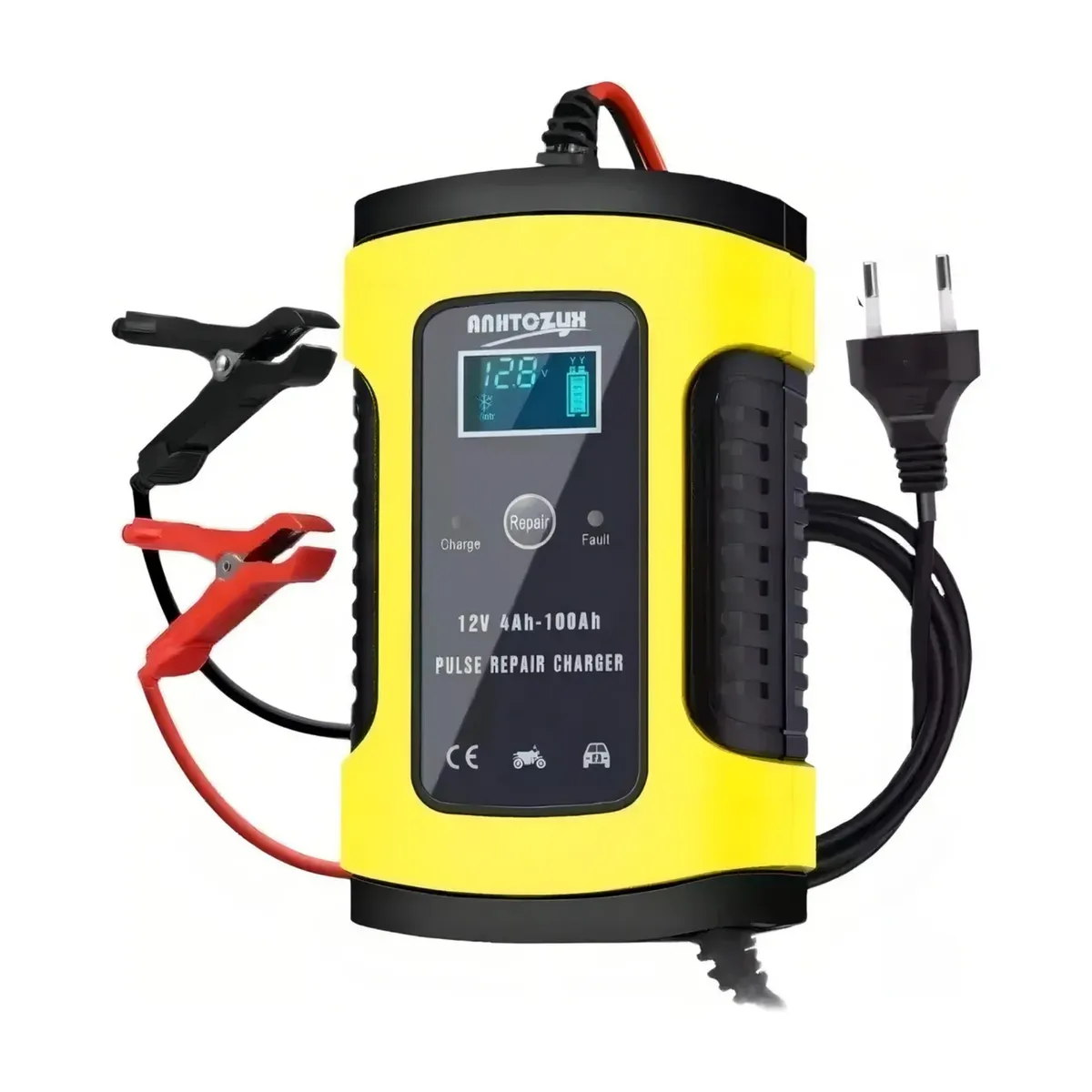 IMPORTCLICK - Cargador Batería Automóvil Moto 60 Watt Carga Inteligente 12 V Amarillo