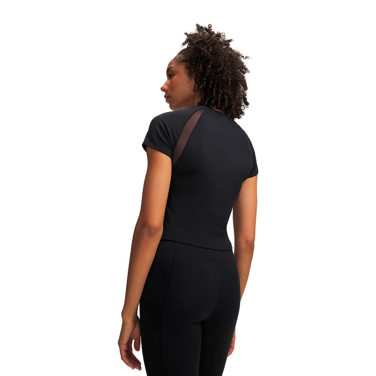 UNDER ARMOUR - Polera M/C UA Motion Mesh Negro Mujer UNDER ARMOUR