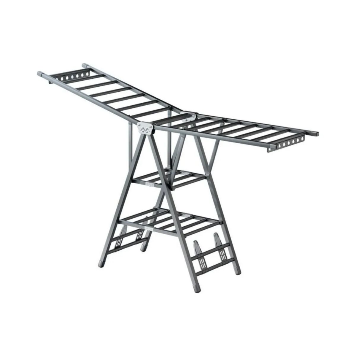 IMPORTCLICK - Tendedero Plegable 2 Niveles 92x1,7x1,5 MTS Acero Inoxidable