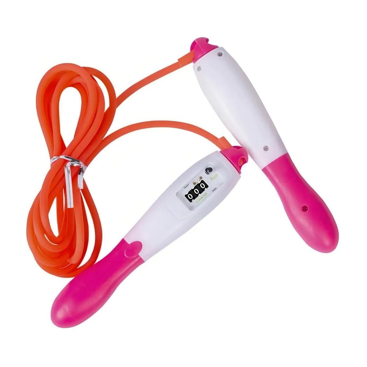 IMPORTCLICK - Cuerda Saltar Contador Analogo Entrenador Fitness Rosa